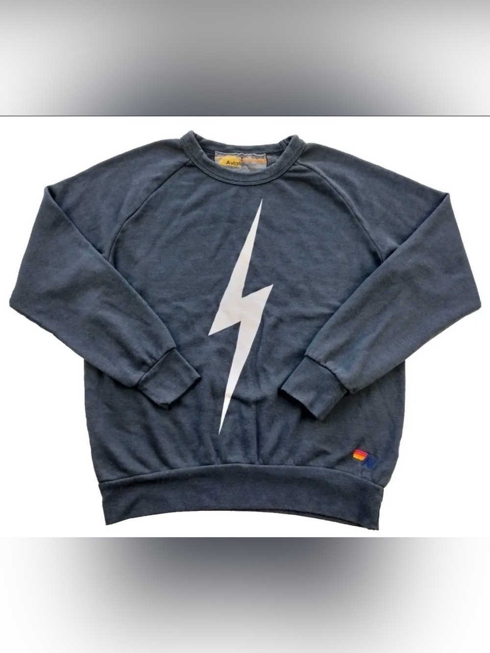Aviator Nation Bolt Pullover Sweatshirt Unisex Size Medium